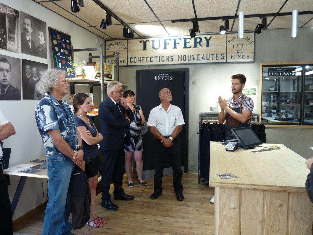 Visite de l'entreprise " EPV " des jeans Tuffery