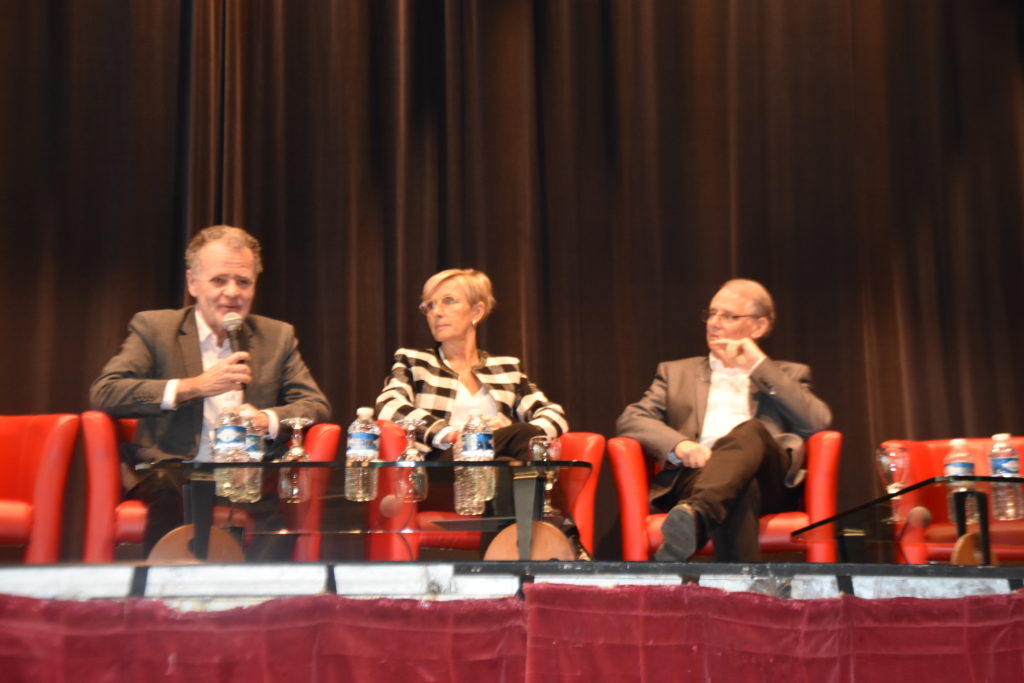 de g. à dr. : Alain Vogel Singer, Marie-Hélène Thoraval et Jean-Marie Platet