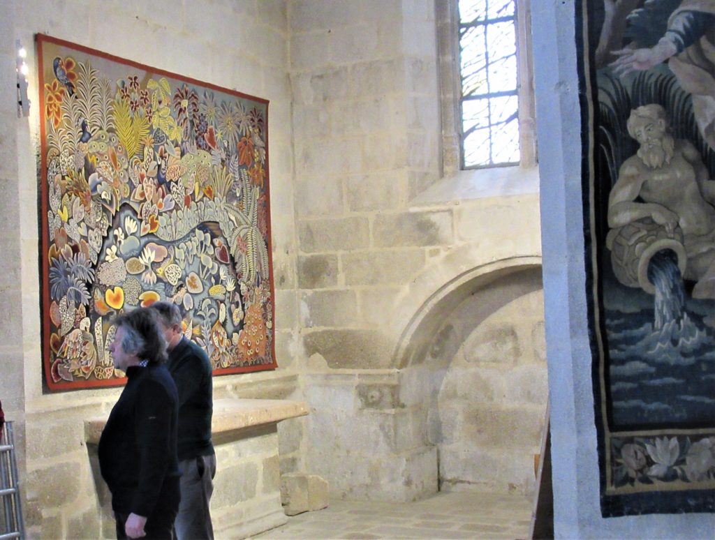 Exposition Berc'Eau de la tapisserie · Eglise du Château de Felletin © R. Guinot