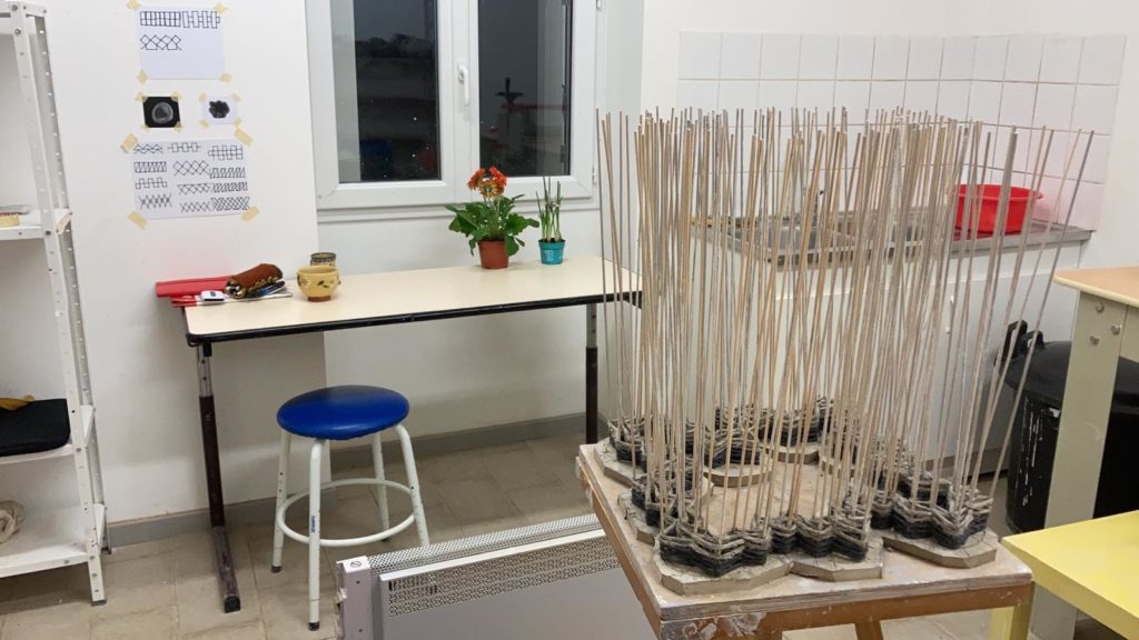 Atelier de résidence d'artistes occupé par Viktoria Maroti céramiste hongroise