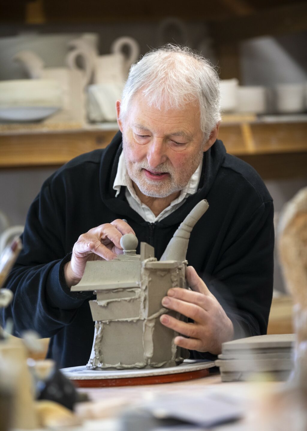 Richard Dewar à l'atelier