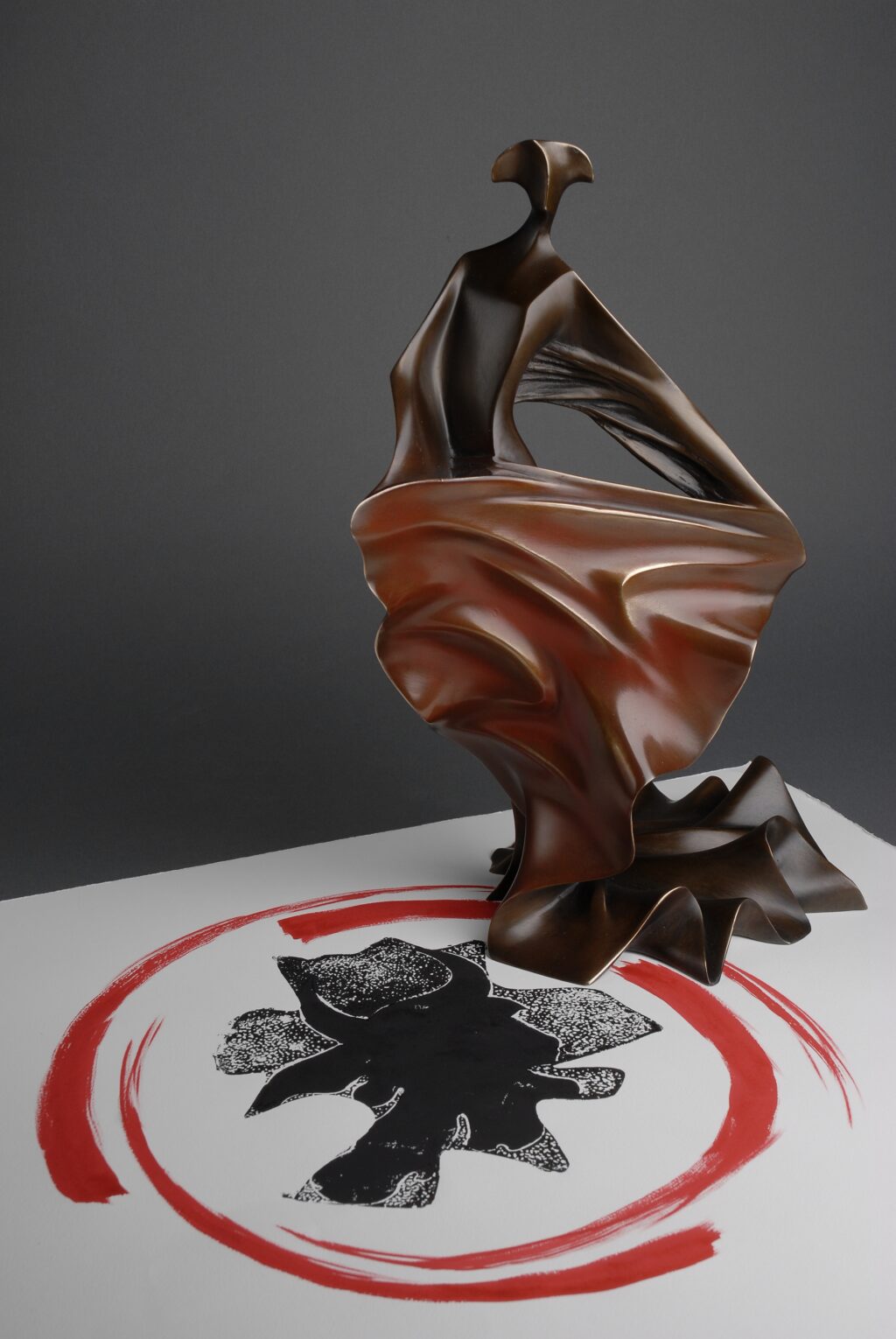 ©Jean-Pierre Baldini - Mémoire sur le sable, bronze