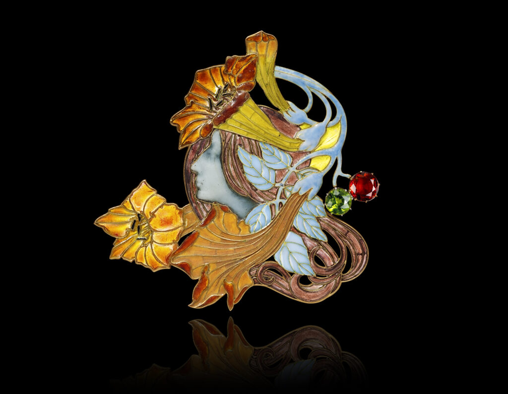 Profil de femme et datura ©Coll. privée