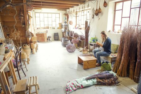 Atelier de vannerie Lydie Maitre · © N. Malric CDPV
