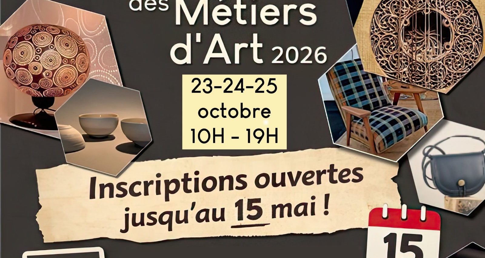 Appel à candidatures - Rencontres des Métiers d’Art 2026